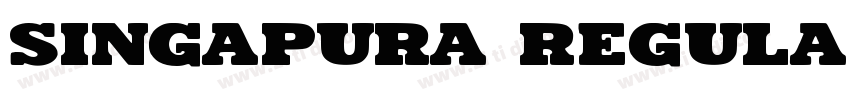 Singapura Regular字体转换